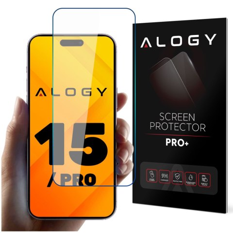 Szkło hartowane 9H do iPhone 15 / 15 Pro / 16 na ekran Alogy Screen Protector PRO+