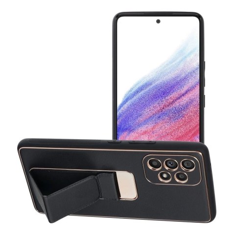 Futerał LEATHER Case Kickstand do SAMSUNG Galaxy A53 czarny