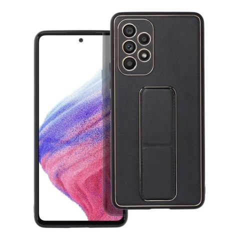 Futerał LEATHER Case Kickstand do SAMSUNG Galaxy A53 czarny