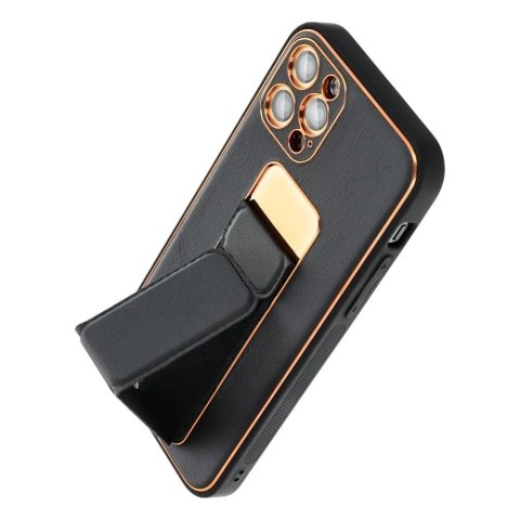 Futerał LEATHER Case Kickstand do SAMSUNG Galaxy A53 czarny