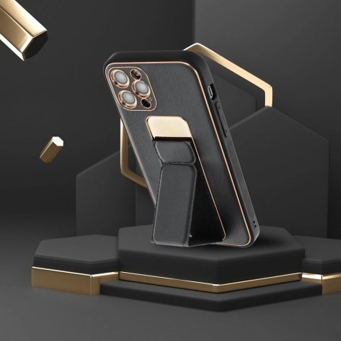 Futerał LEATHER Case Kickstand do SAMSUNG Galaxy A53 czarny