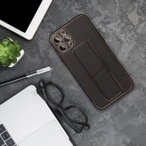 Futerał LEATHER Case Kickstand do SAMSUNG Galaxy A53 czarny