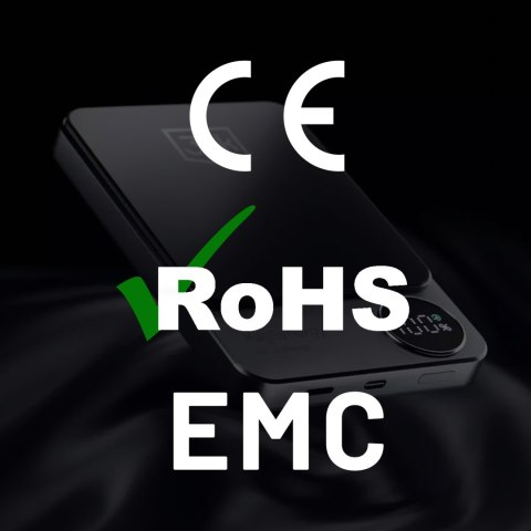 Powerbank 3mk MagSafe 10000 mAh QI USB-C Lightning LED MagSynergy bezprzewodowy indukcyjny Czarny