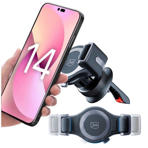 Uchwyt samochodowy do telefonu kratki auta 3mk Memo Hug Car Holder na kratkę na telefon 4.5 - 6.5cali