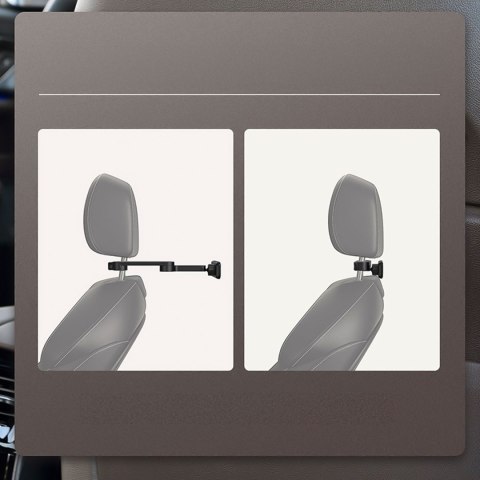 Uchwyt samochodowy na telefon tablet na zagłówek auta Car Holder regulowany 4.7-8" Czarny