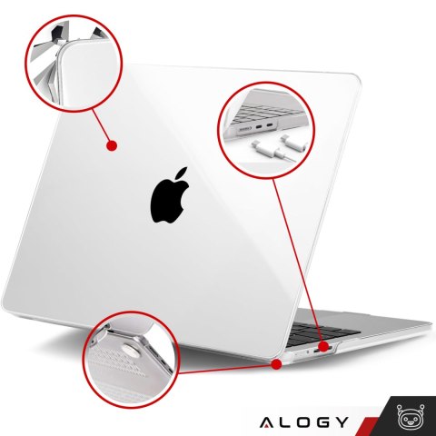 Etui do Macbook Air 15 M2 2023 A2941 Case obudowa pokrowiec Clear Alogy Hard Cover Przezroczyste