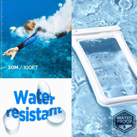 Etui wodoodporne Spigen A601 Universal Waterproof Case White