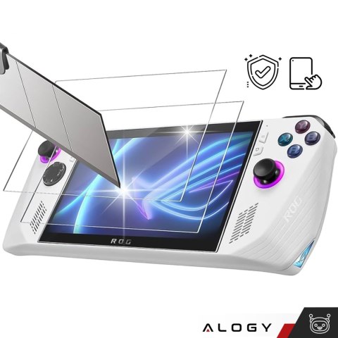 2x Szkło hartowane do Asus ROG Ally na ekran konsoli Alogy Screen Protector Pro+ 9H