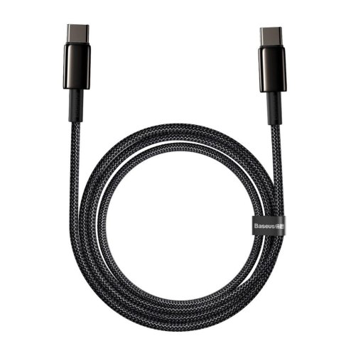 Baseus kabel USB Typ C - USB Typ C szybkie ładowanie Power Delivery Quick Charge 100 W 5A 2m czarny (CATWJ-A01)