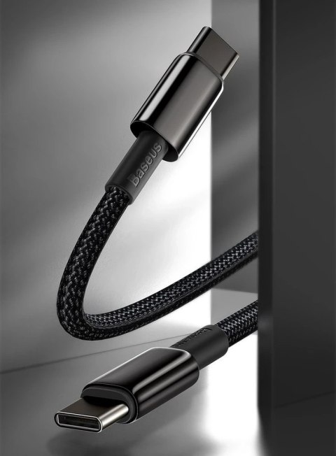 Baseus kabel USB Typ C - USB Typ C szybkie ładowanie Power Delivery Quick Charge 100 W 5A 2m czarny (CATWJ-A01)