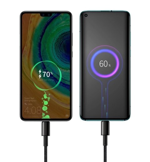 Baseus kabel USB Typ C - USB Typ C szybkie ładowanie Power Delivery Quick Charge 100 W 5A 2m czarny (CATWJ-A01)