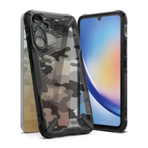 Etui Ringke Fusion X do Samsung Galaxy A34 5G Camo Black