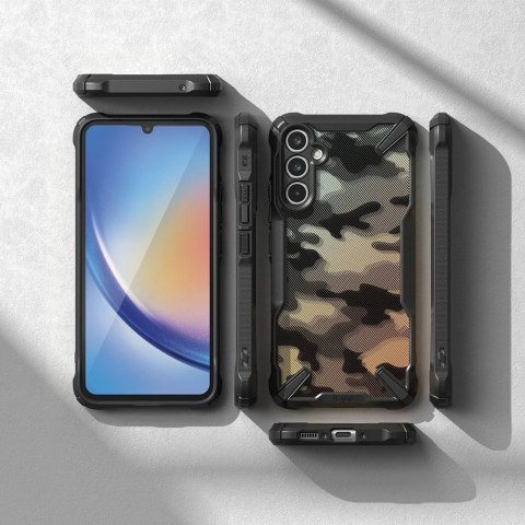 Etui Ringke Fusion X do Samsung Galaxy A34 5G Camo Black