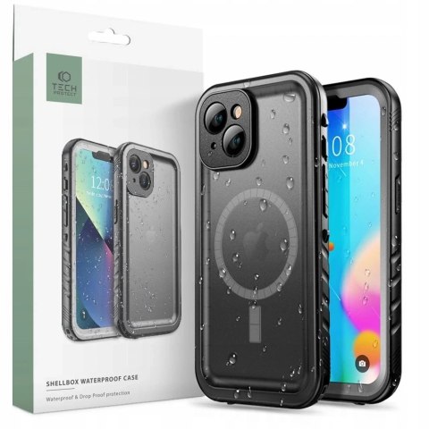 Etui obudowa Shellbox MagSage IP68 do Apple iPhone 14 Black