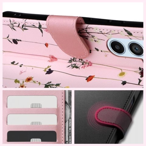 Etui portfel Wallet do Samsung Galaxy A34 5G Garden Pink