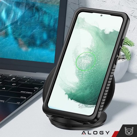 Etui wodoodporne do Samsung Galaxy A54 5G 360 Alogy Pancerne Armor IP68 ze smyczką Czarne