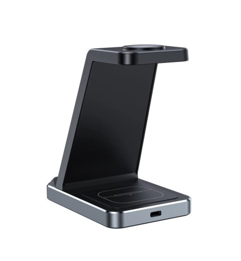 Ładowarka indukcyjna QI Tech-protect qi15w-a26 3in1 wireless charger black