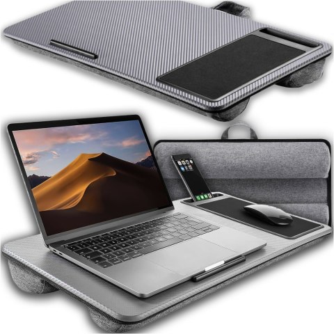 Stolik pod laptopa Podstawka uchwyt na telefon podkładka pod mysz do łóżka Alogy przenośne biurko z poduszkami