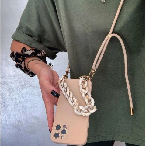 Etui obudowa Icon Chain do Samsung Galaxy A14 4G / 5G Beige