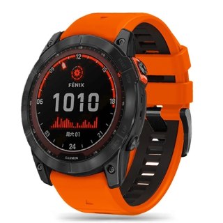 Pasek Iconband Pro do Garmin Fenix 5 / 6 / 6 Pro / 7 Orange/Black