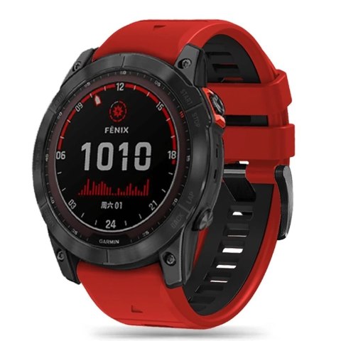 Pasek Iconband Pro do Garmin Fenix 5 / 6 / 6 Pro / 7 Red/black