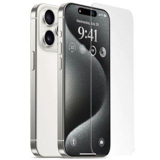 2x Szkło hartowane na ekran + szkło na obiektyw do Apple iPhone 15 Pro zestaw szkieł ochronnych Clear Set