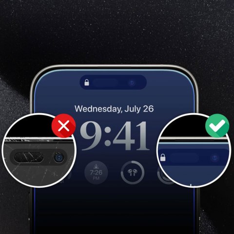2x Szkło hartowane na ekran + szkło na obiektyw do Apple iPhone 15 Pro zestaw szkieł ochronnych Clear Set