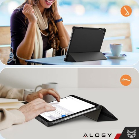 Etui na tablet Lenovo Tab M10 3gen 3 GEN 10.1 2022 TB328FU TB328XU obudowa Case Alogy Book Cover Czarne