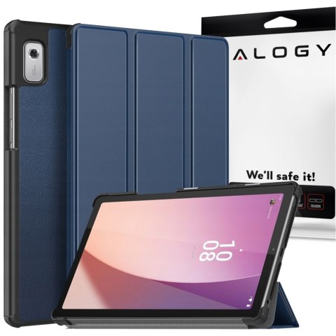 Etui na tablet Lenovo Tab M9 2023 9" TB310XU TB310FU obudowa Case Alogy Book Cover Granatowe