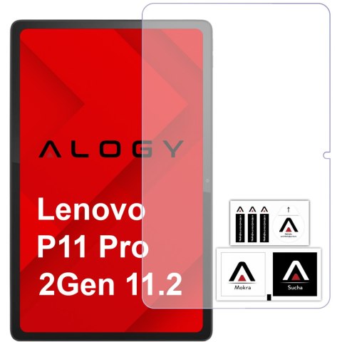 Szkło hartowane na ekran Lenovo Tab P11 Pro 2 Gen 11.2 TB132 2Gen TB-132FU TB-132XU Alogy Screen Protector Pro+ 9H