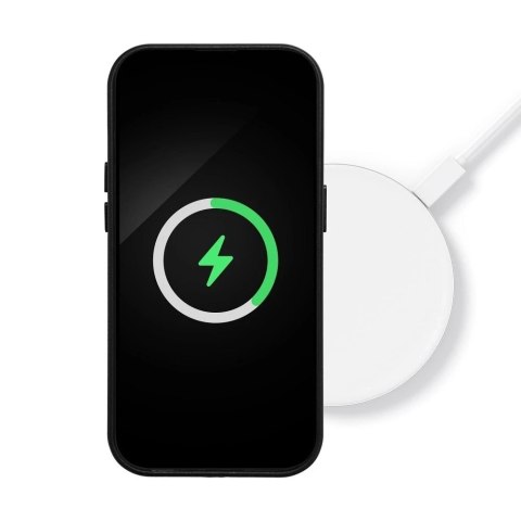 Etui Leather Mag Cover kompatybilne z MagSafe do Apple iPhone 15 Pro czarny