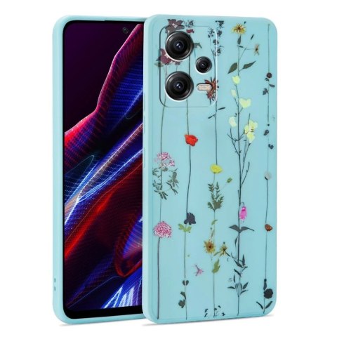 Etui Mood do Xiaomi Redmi Note 12 5G / Poco X5 5G Garden blue