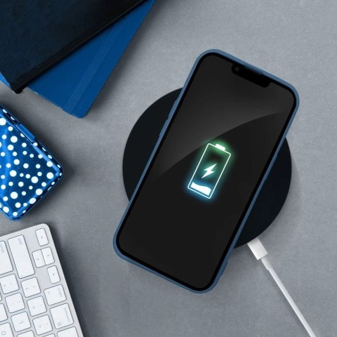 Etui futerał SILICONE do Apple iPhone 15 Plus niebieski