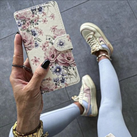 Etui z klapką Wallet do Xiaomi Redmi Note 12 Pro 5G / Poco X5 Pro 5G blossom flower