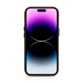 Skórzane etui kompatybilne z MagSafe do iPhone 15 Plus iCarer Oil Wax Premium Leather - brązowe