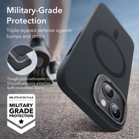 Etui ESR Cloud Kickstand Halolock Magsafe do Apple iPhone 15 Plus Black