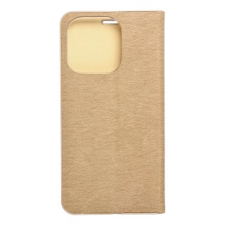 Etui kabura LUNA Book Gold do Apple iPhone 15 Pro złoty