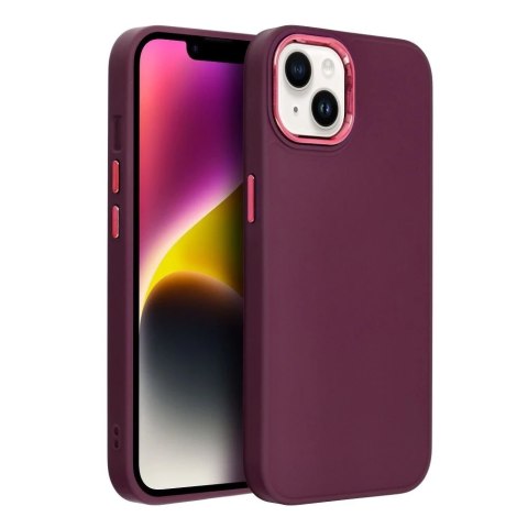 Etui obudowa ochronna Futerał FRAME do iPhone 15 Plus fioletowy