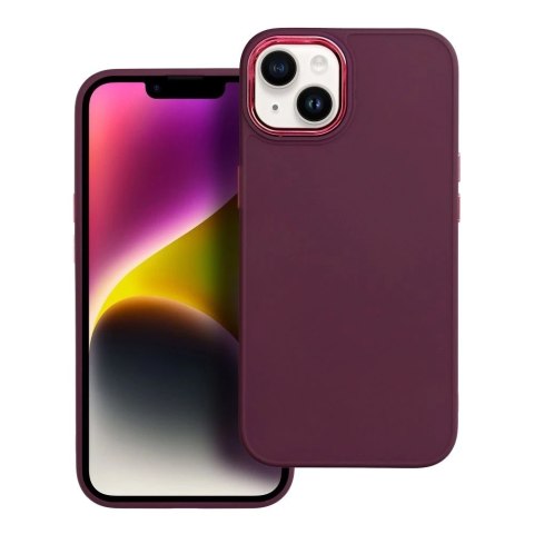 Etui obudowa ochronna Futerał FRAME do iPhone 15 Plus fioletowy