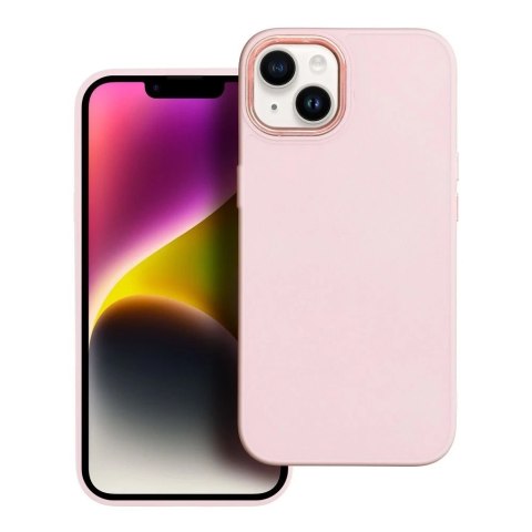 Etui obudowa ochronna Futerał FRAME do iPhone 15 Plus pudrowy róż