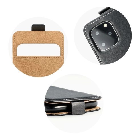 Etui z klapką Kabura SLIM FLEXI FRESH Pionowa do IPHONE 15 Pro Max czarny