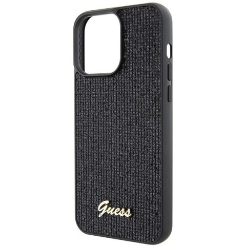 Etui Guess GUHCP15XPMSDGSK do iPhone 15 Pro Max 6.7" czarny/black hardcase Disco Metal Script