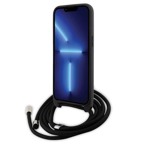 Etui Karl Lagerfeld KLHCP15XSAKCPSK do iPhone 15 Pro Max 6.7" hardcase czarny/black Crossbody Saffiano Metal Pin Karl & Choupett