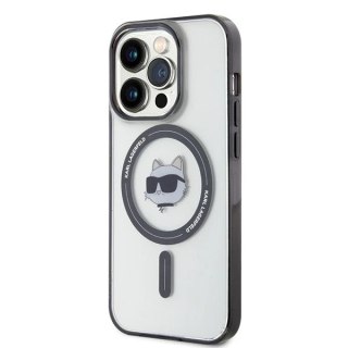 Etui Karl Lagerfeld KLHMP15LHCHNOTK do iPhone 15 Pro 6.1" transparent hardcase IML Choupette`s Head MagSafe
