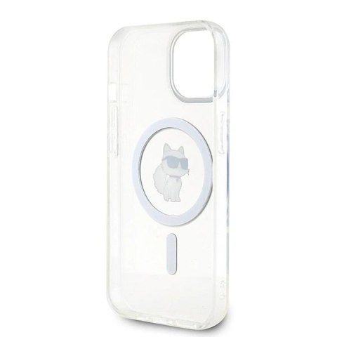Etui Karl Lagerfeld KLHMP15SHFCCNOT do iPhone 15 6.1" transparent hardcase IML Choupette MagSafe