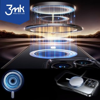 Etui wzmocnione 3mk MagCase case obudowa do MagSafe do iPhone 15 Pro plecki przezroczyste