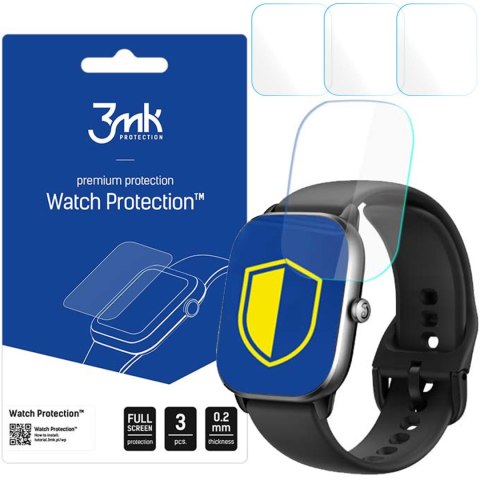 Folia ochronna 3x do Xiaomi Amazfit GTS 4 Mini 3mk ARC na ekran Watch Protection™