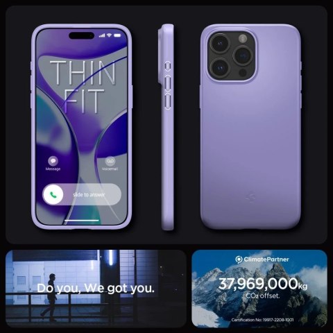 Etui Spigen Thin Fit do iPhone 15 Pro Max iris purple