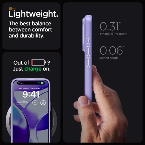 Etui Spigen Thin Fit do iPhone 15 Pro iris purple