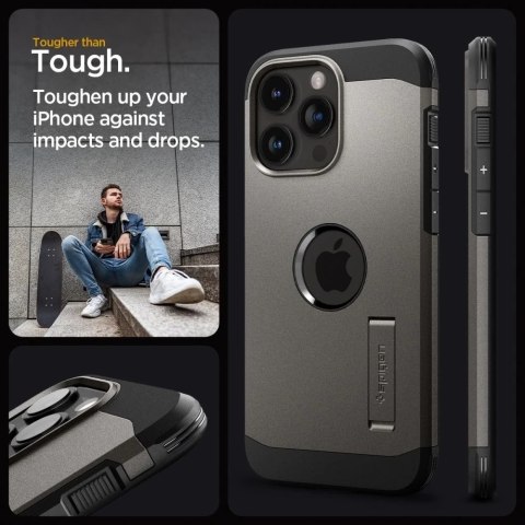 Etui Spigen Tough Armor Mag do MagSafe do iPhone 15 Pro Max Gunmetal
